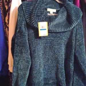 Michael Kors Dark Emerald Soft Sweater NWT XL